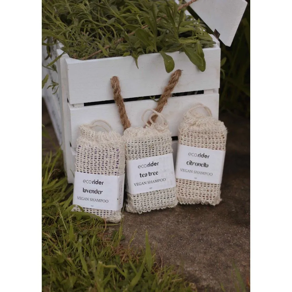 Eco-Friendly Horse Shampoo Bar with Sisal Holder - Plastic-Free, 100% Vegan
