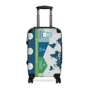 Eco-Friendly World Map Suitcase - Travel in Style