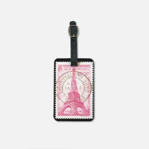 Eiffel Tower Luggage Tag w/Buckle
