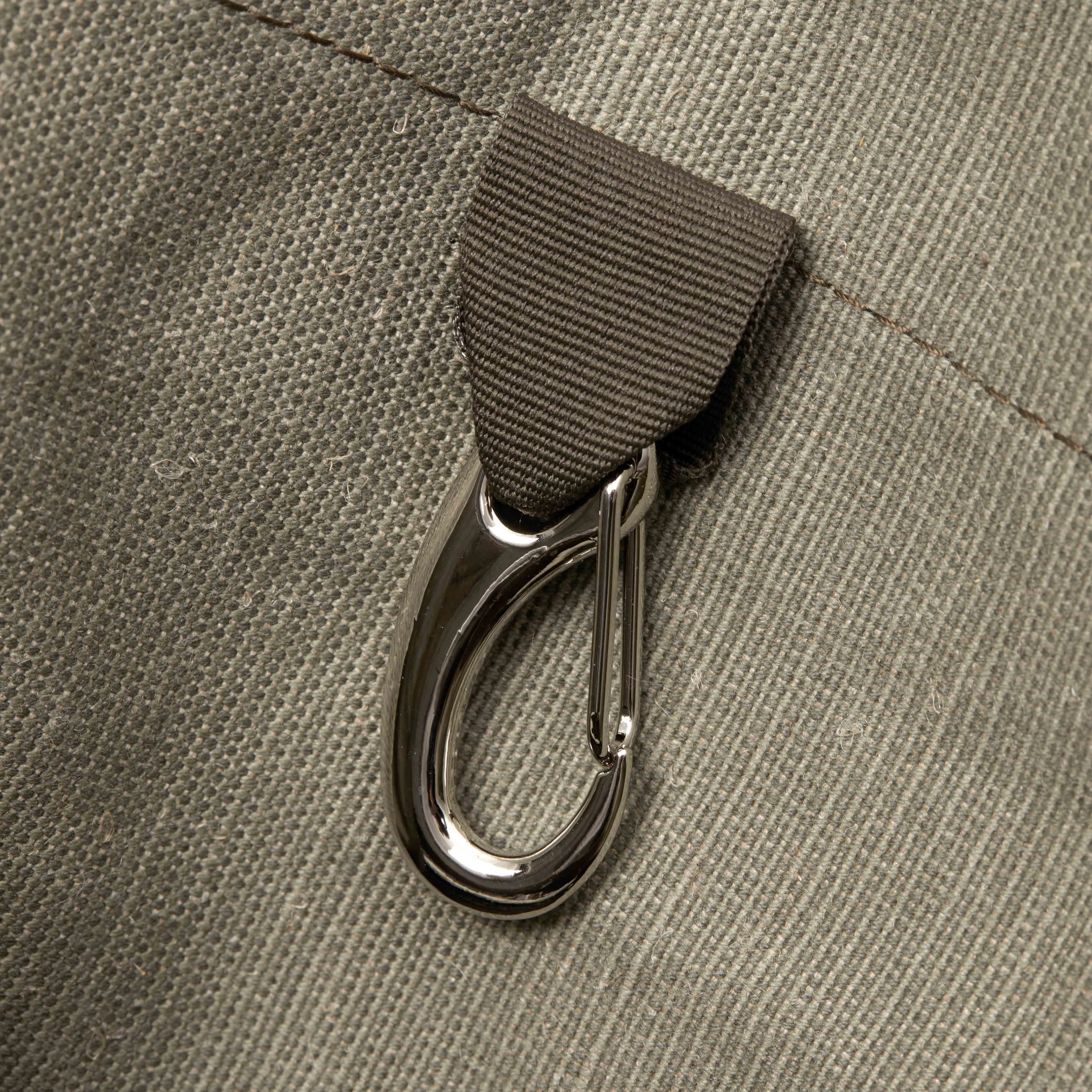 Einkaufstasche Segeltuch – Beige-Olive