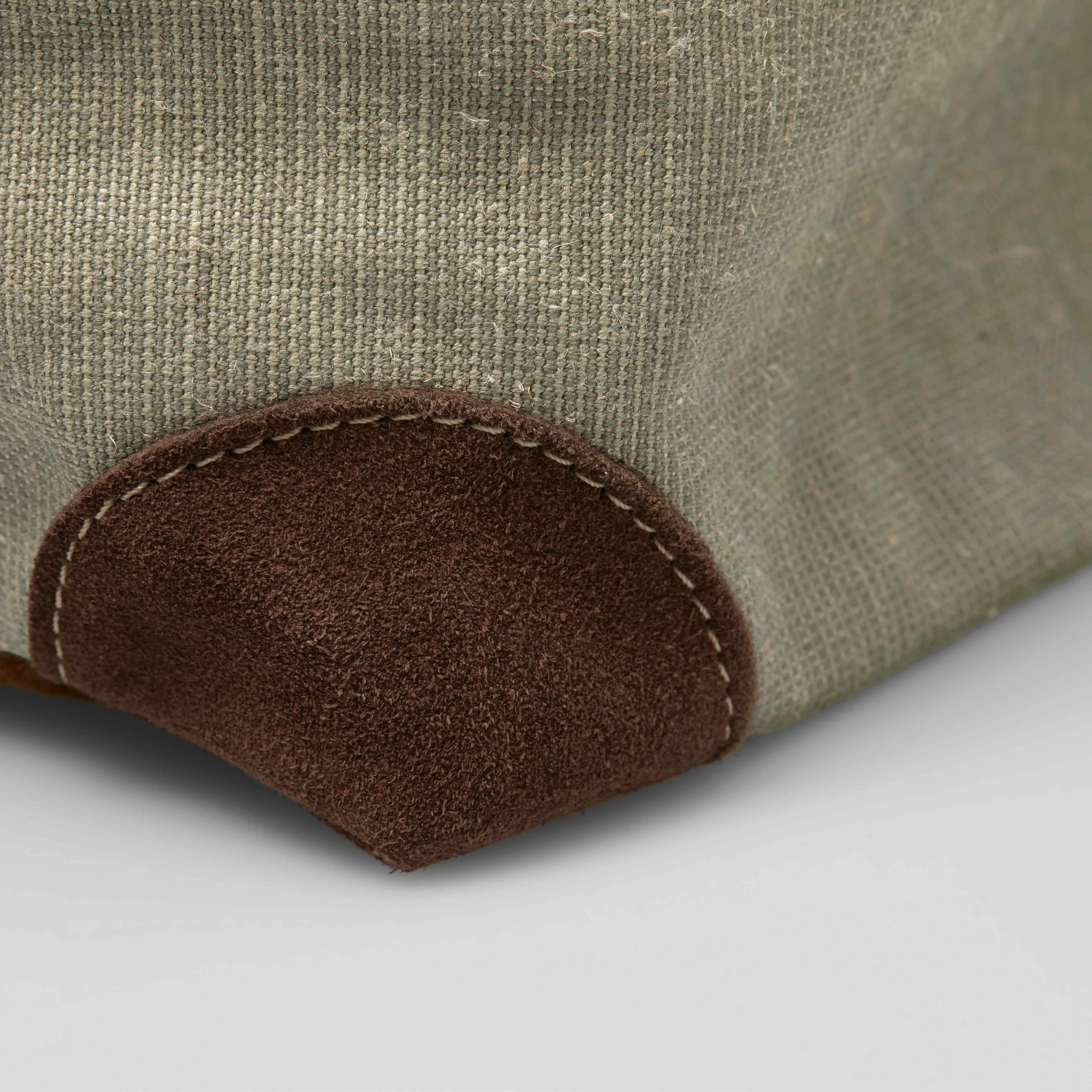 Einkaufstasche Segeltuch – Beige-Olive