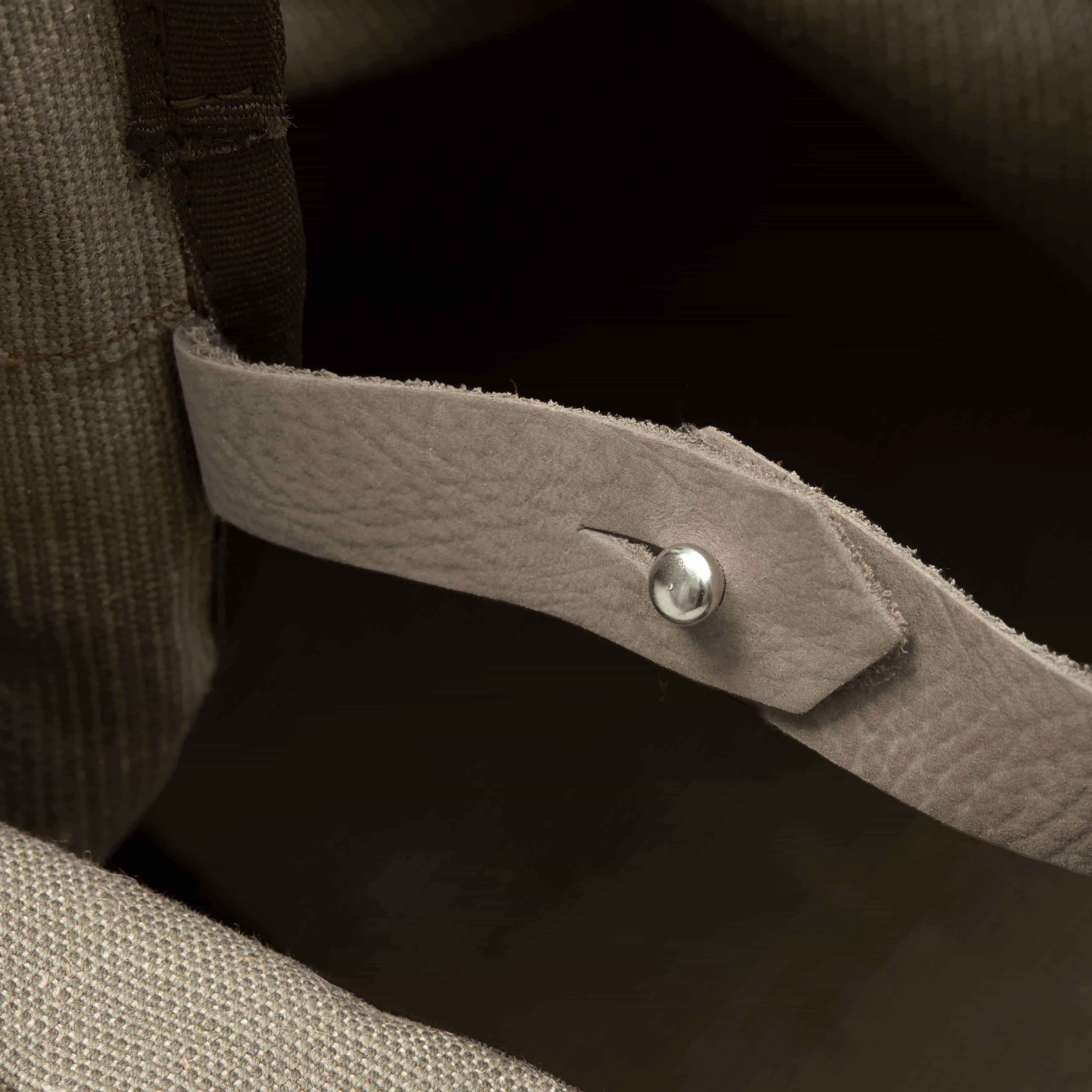 Einkaufstasche Segeltuch – Beige-Olive
