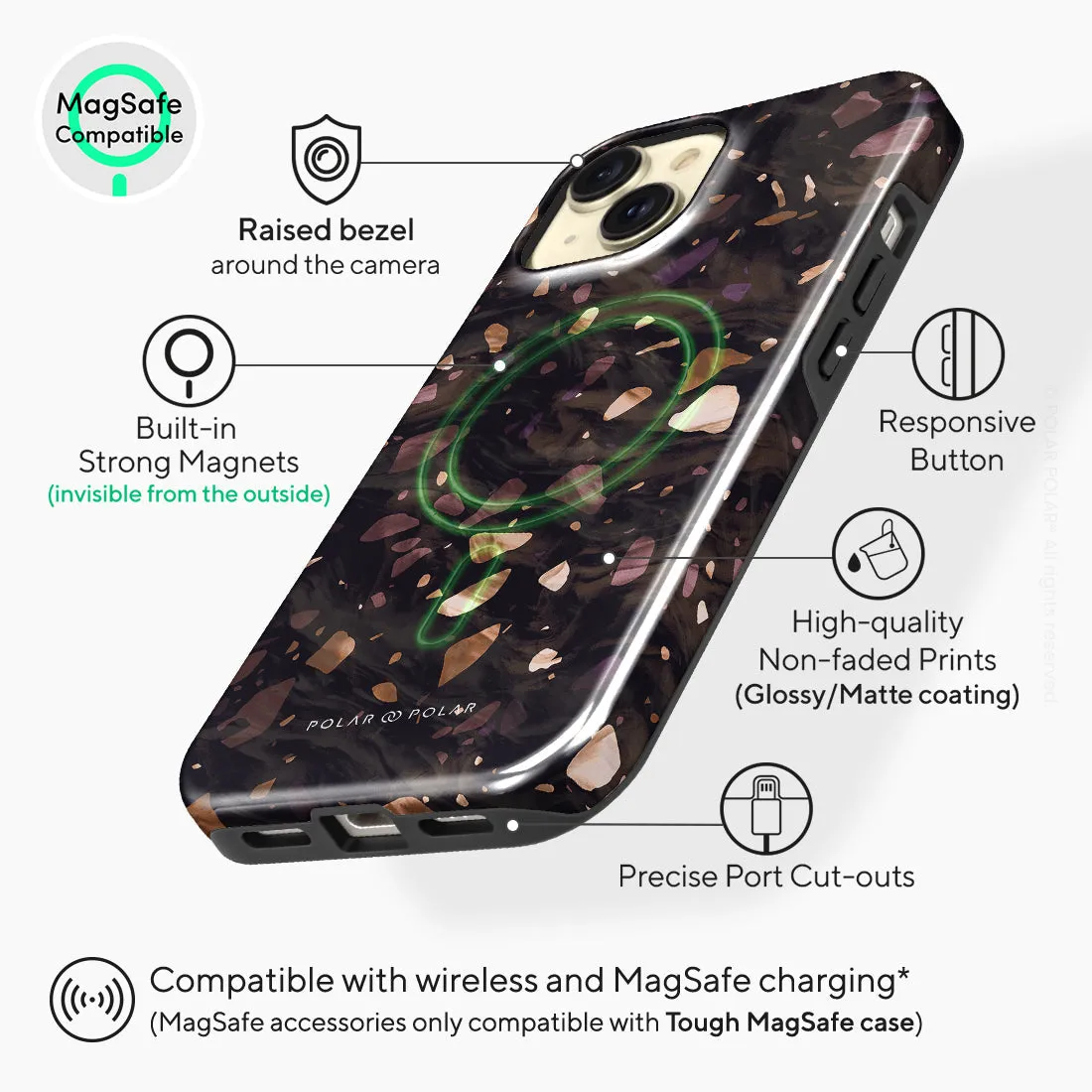 Eminence Terrazzo Gem Custom - iPhone 15 Case