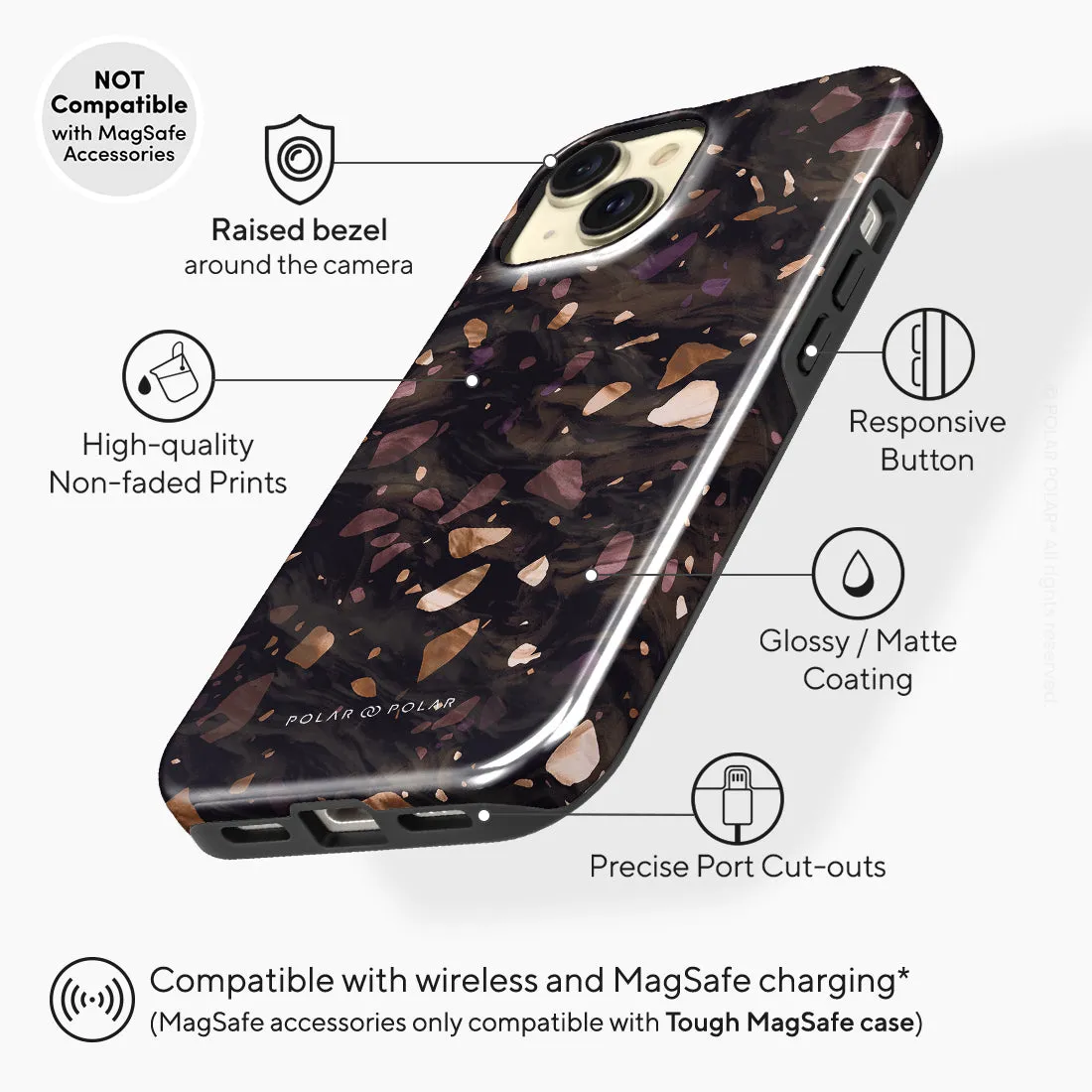 Eminence Terrazzo Gem Custom - iPhone 15 Case