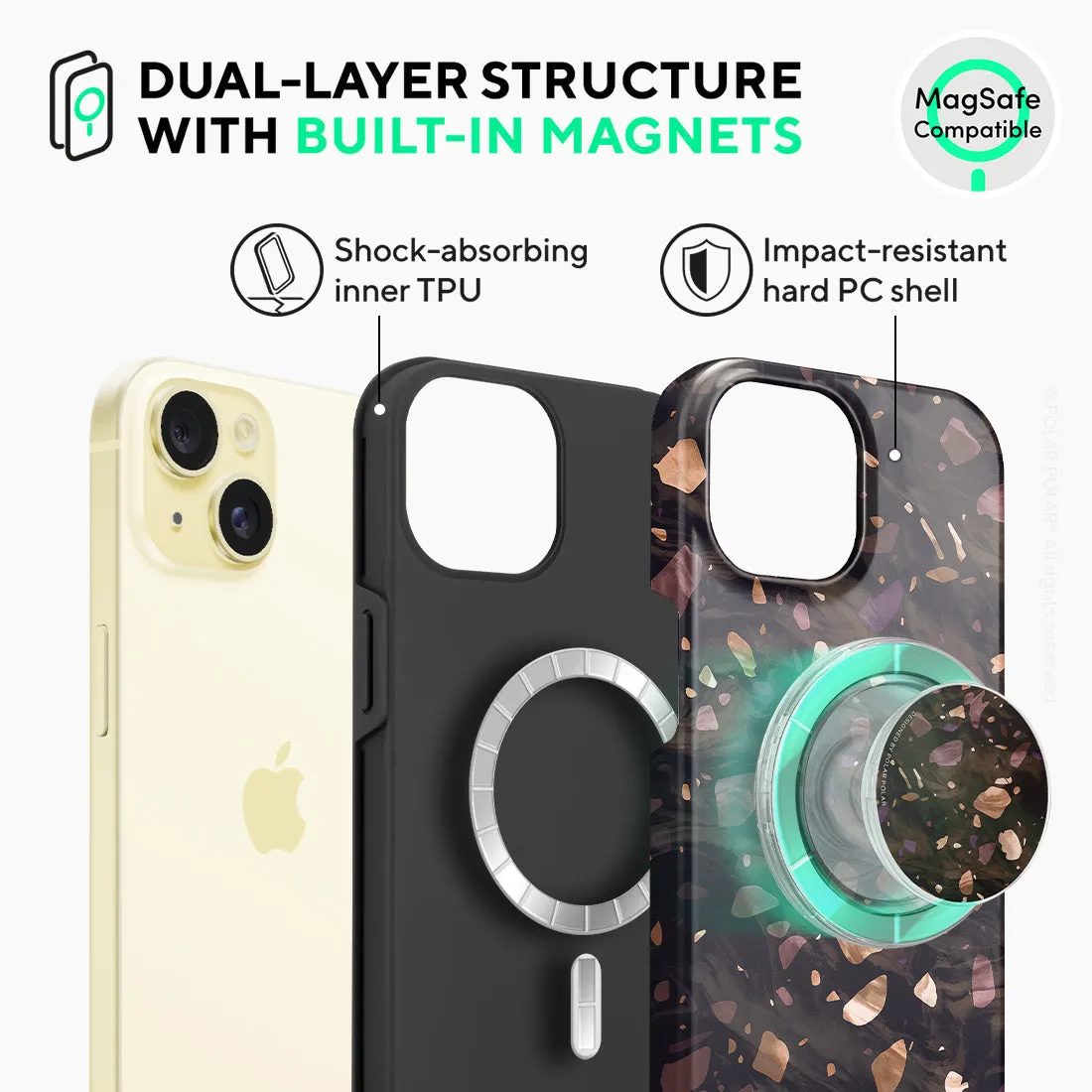 Eminence Terrazzo Gem Custom - iPhone 15 Case