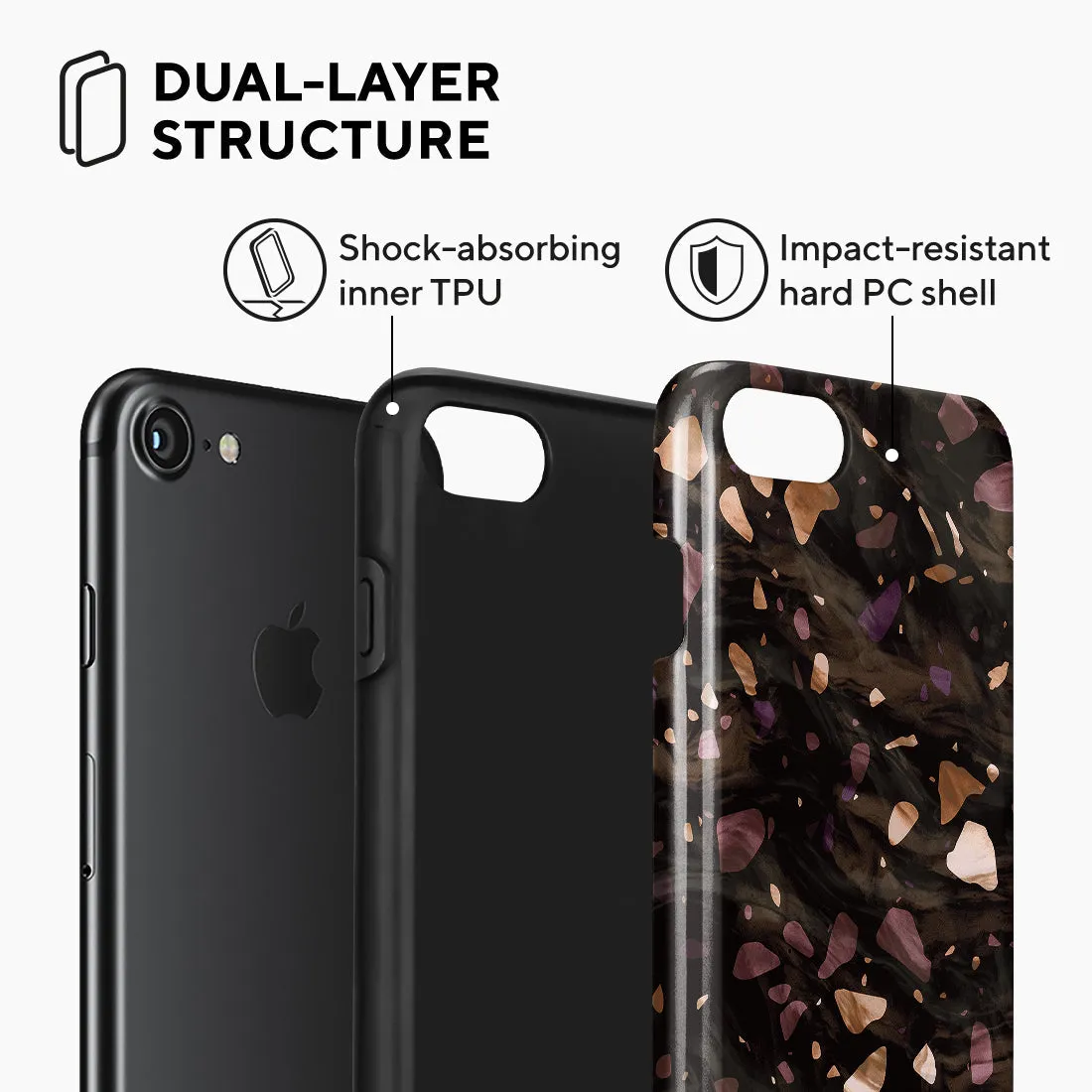 Eminence Terrazzo Gem Custom - iPhone SE3 / SE2 / 8 / 7 Case