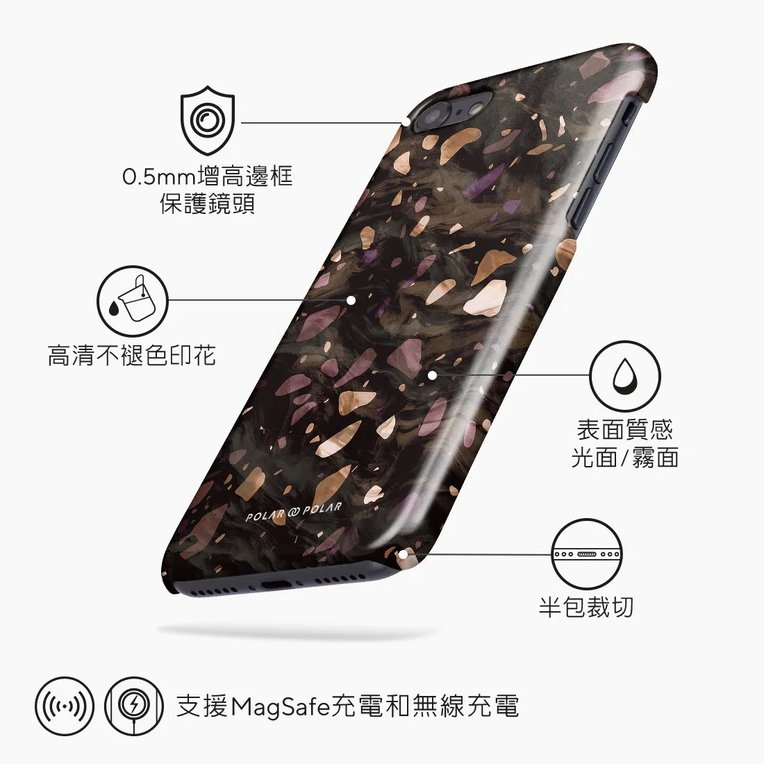 Eminence Terrazzo Gem Custom - iPhone SE3 / SE2 / 8 / 7 Case