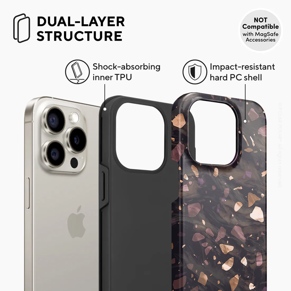 Eminence Terrazzo Gem - iPhone 15 Pro Case