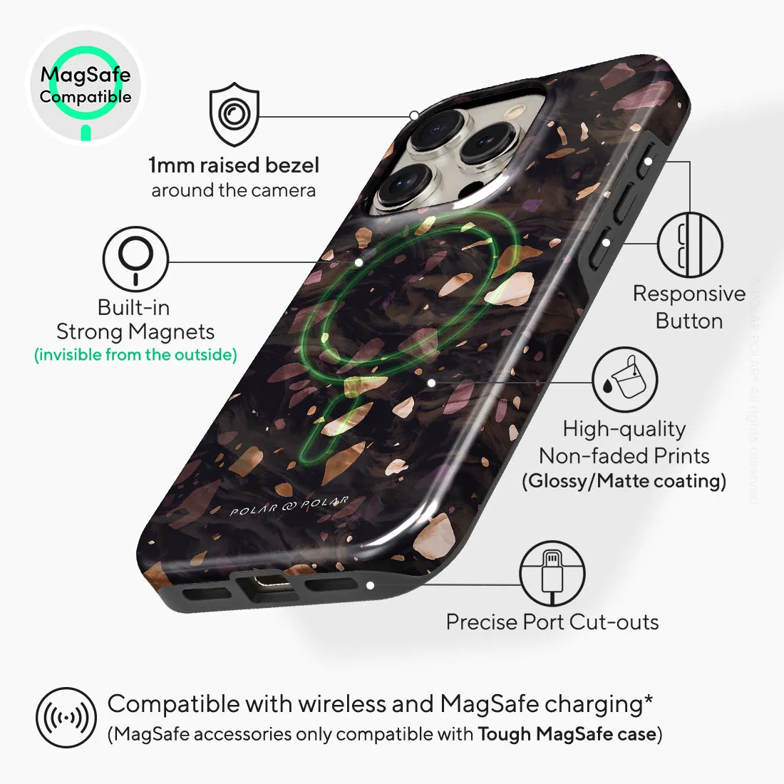 Eminence Terrazzo Gem - iPhone 15 Pro Case