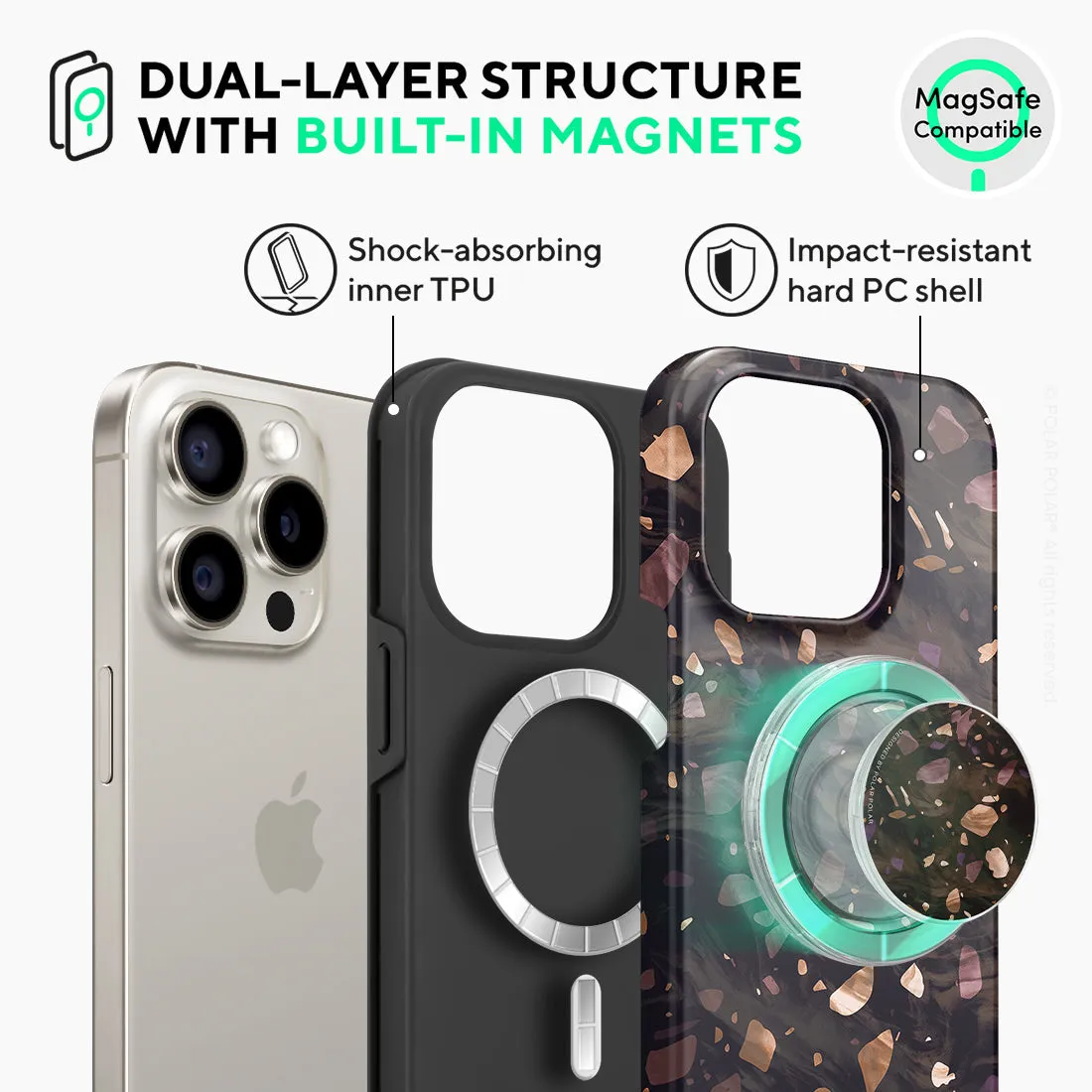 Eminence Terrazzo Gem - iPhone 15 Pro Case
