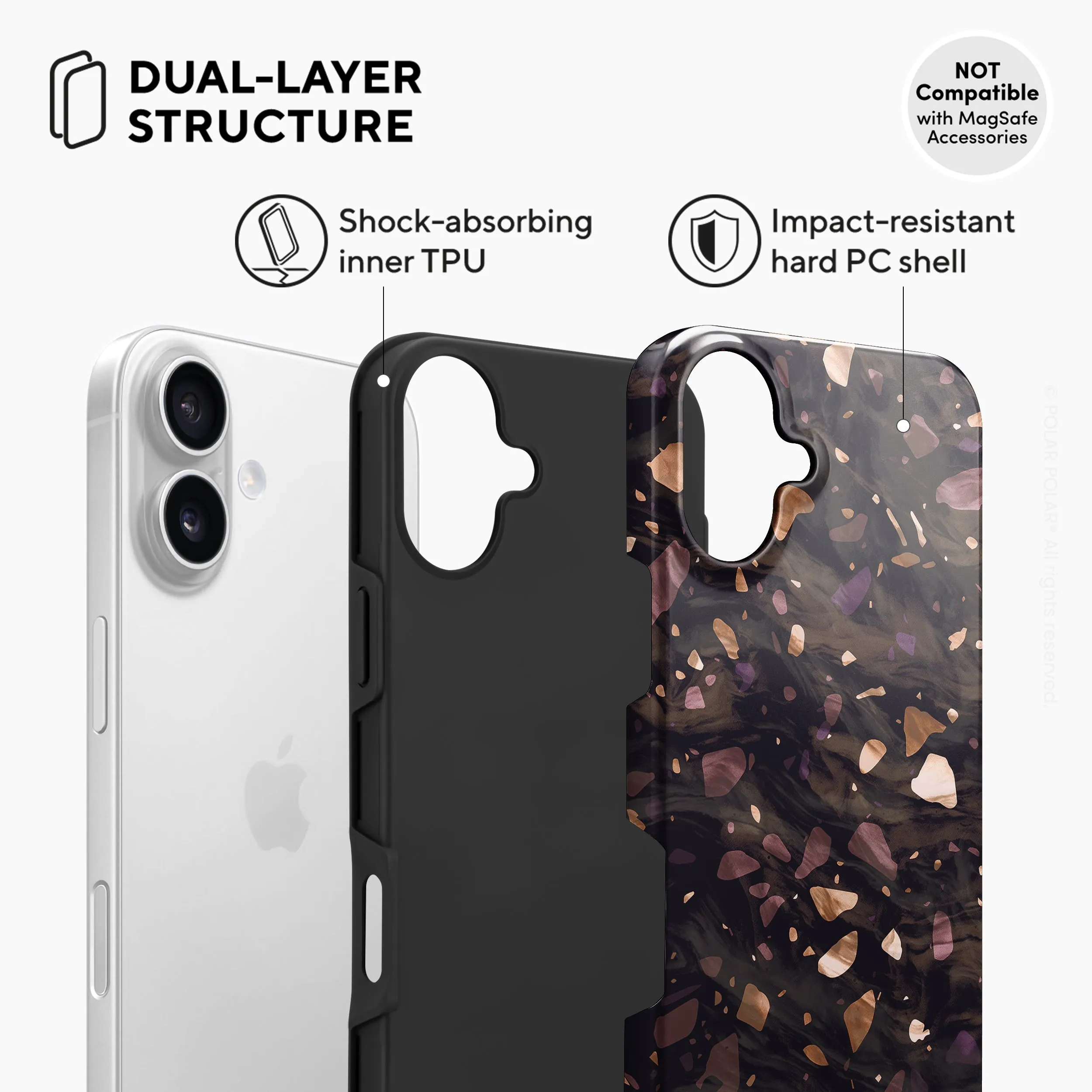 Eminence Terrazzo Gem - iPhone 16 Plus Case