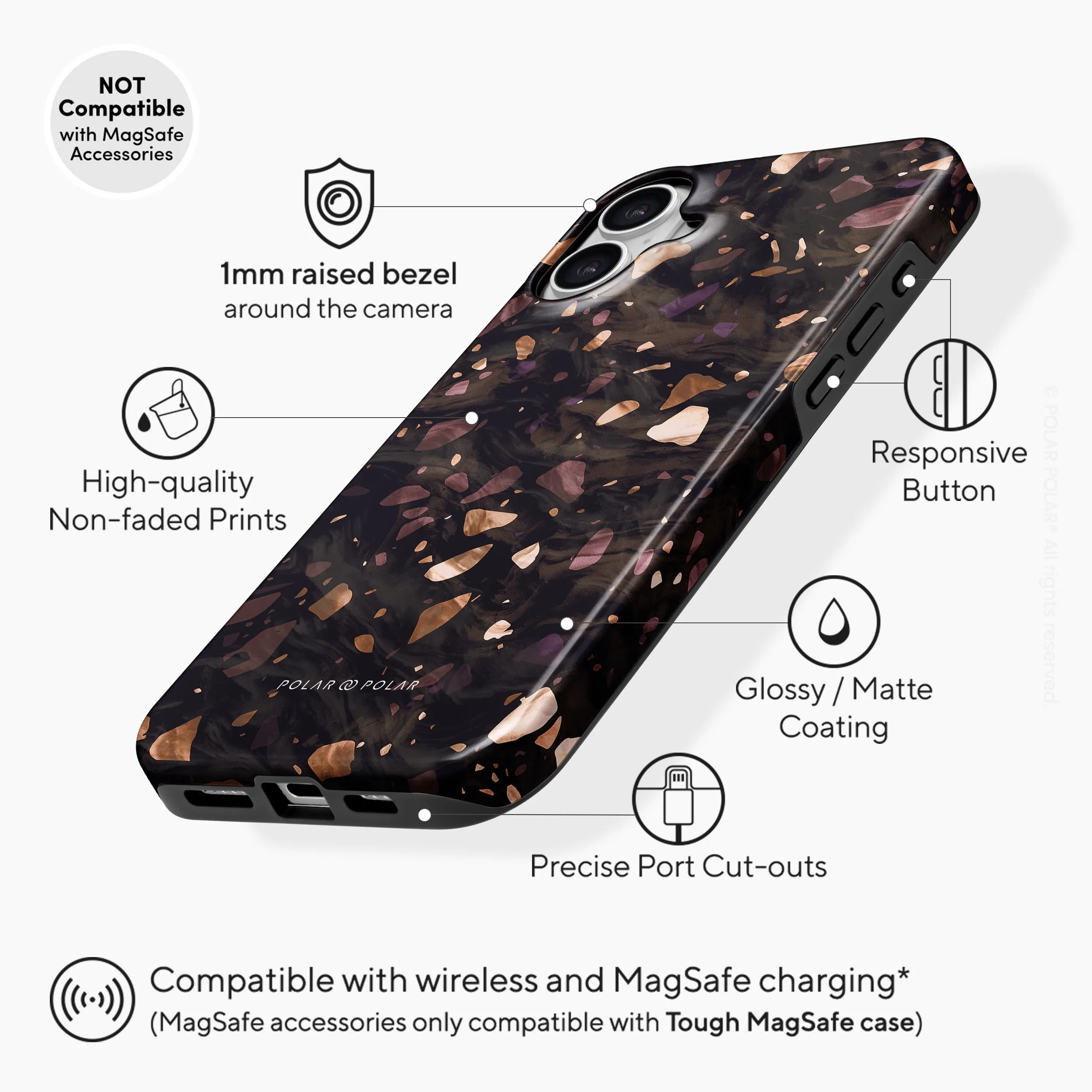 Eminence Terrazzo Gem - iPhone 16 Plus Case