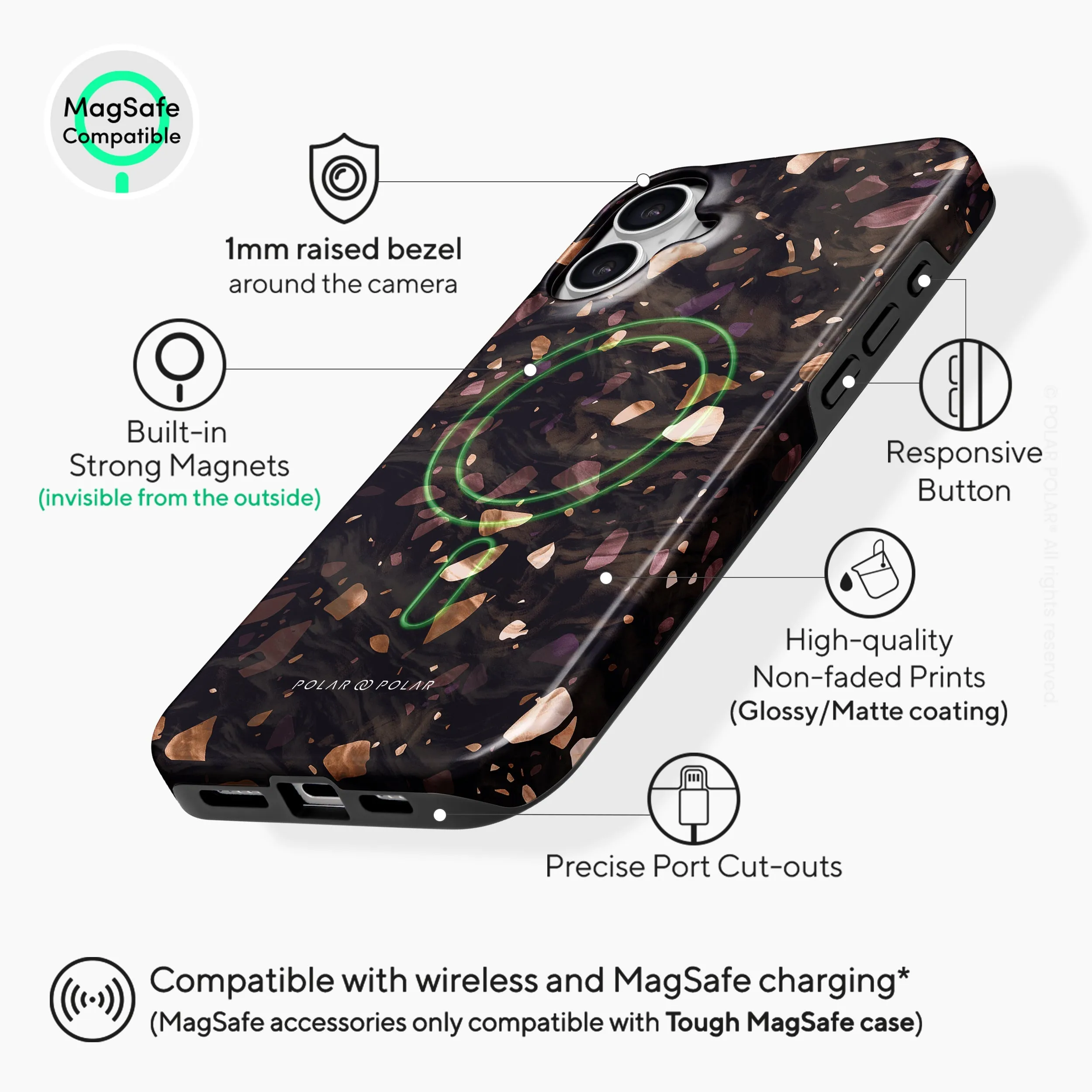 Eminence Terrazzo Gem - iPhone 16 Plus Case
