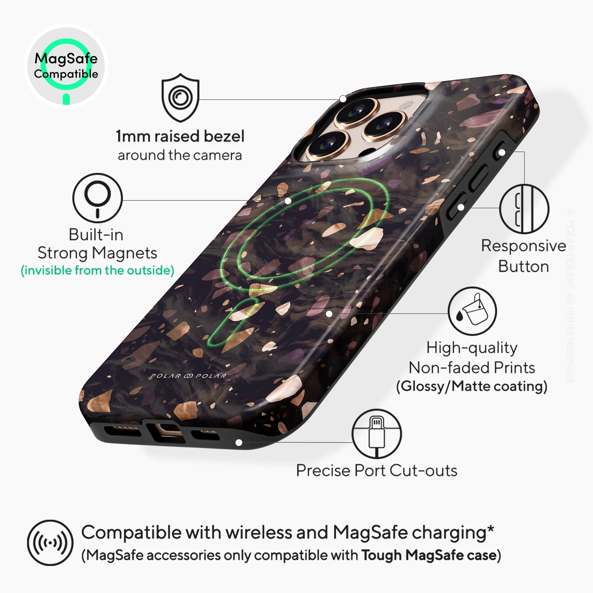 Eminence Terrazzo Gem - iPhone 16 Pro Max Case