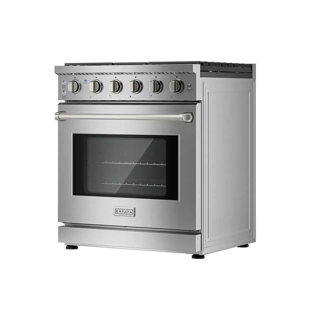Empava 30 Inch Pro-Style Slide-in Single Oven Gas Range
