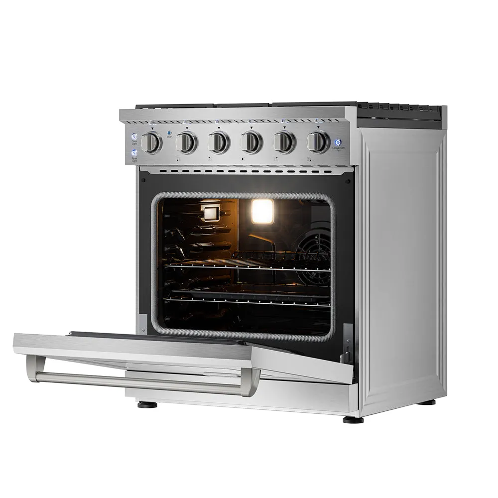 Empava 30 Inch Pro-Style Slide-in Single Oven Gas Range