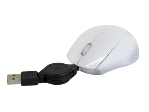 Equal Ms10 Mini Mouse óptico Usb Retráctil Blanco