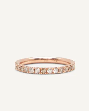Eternity Band – Champagne Diamonds