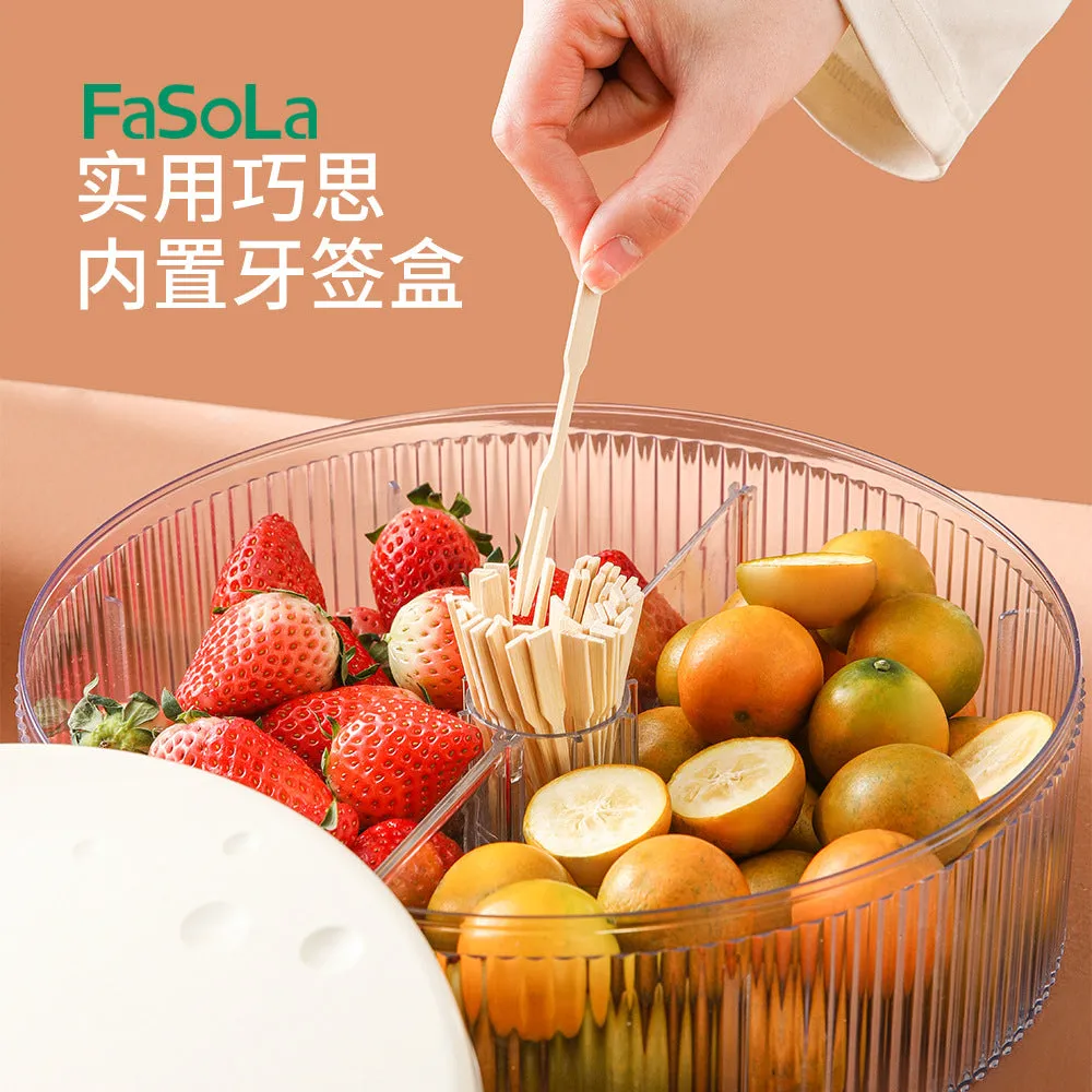 FaSoLa Multi-Compartment Fruit Box - Milky White