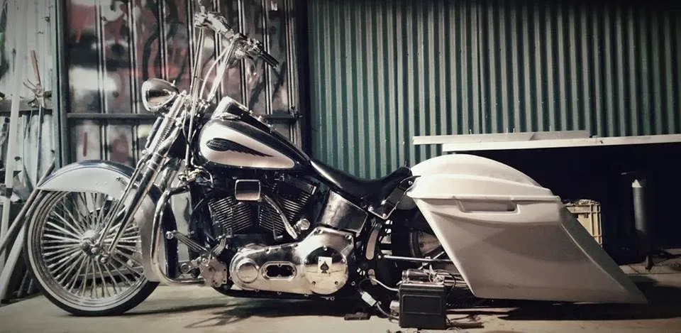 Fiftyfive Stretched Series Bagger Kit for Harley Touring Bikes SKU: RAVETSALE3