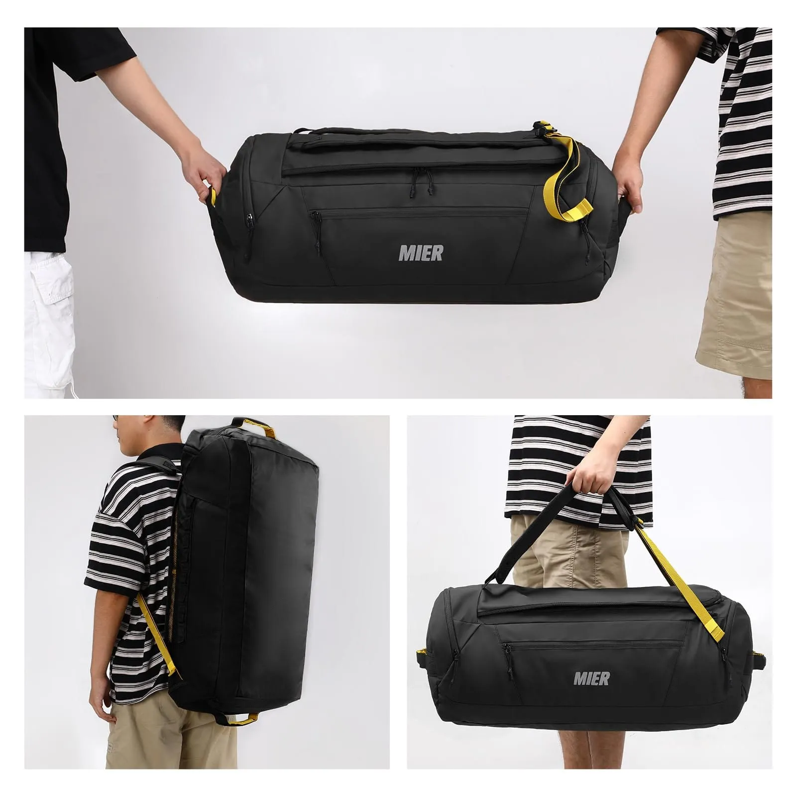 Foldable Travel Duffle Backpack with Compartment, Capacity 60L