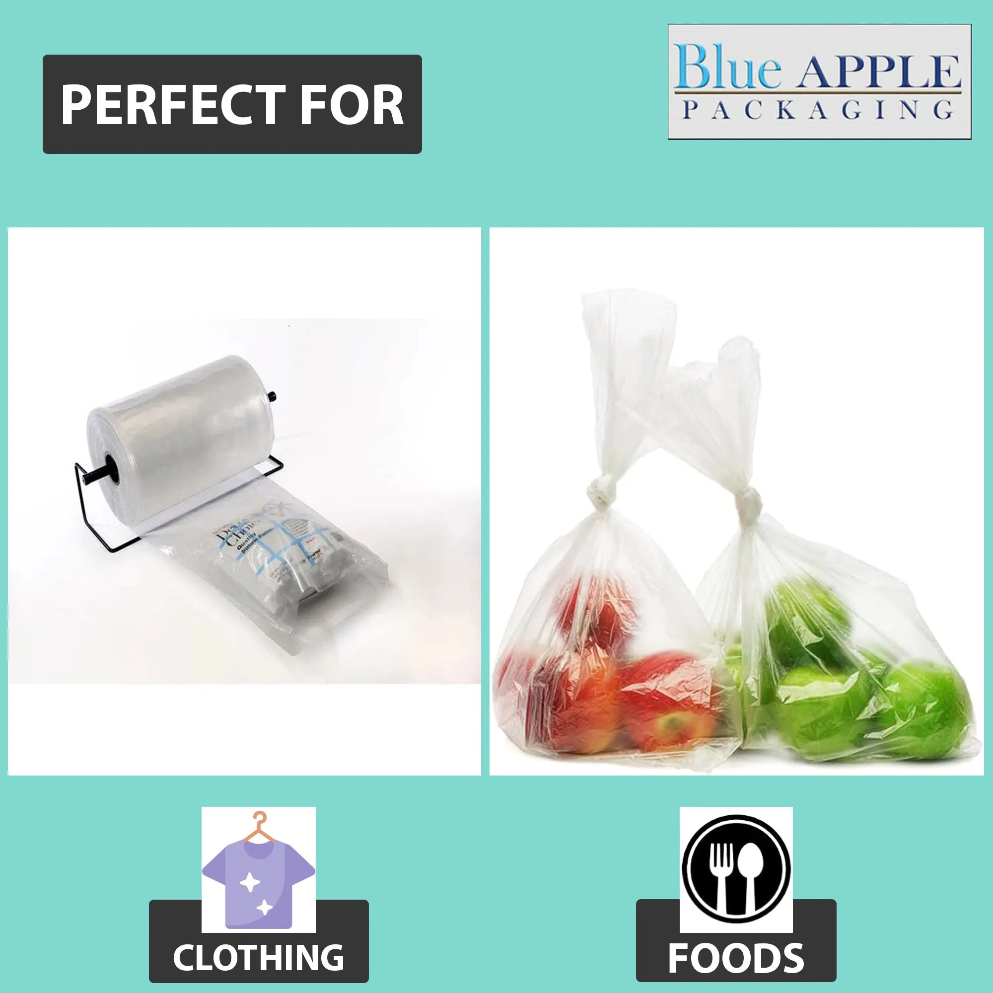 Food Grade Poly Tubing Roll Bags 3Mil 16x1450ft- Impulse Heat Sealer