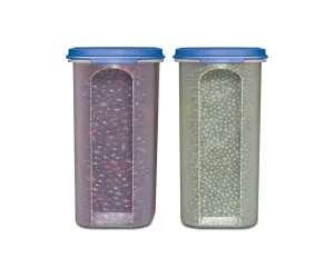 Food Storage Containers -STACKO- 4 PC. - Airtight Dry Food Container with Lids - 2 Containers - 1.8 qt. - 7 Cups
