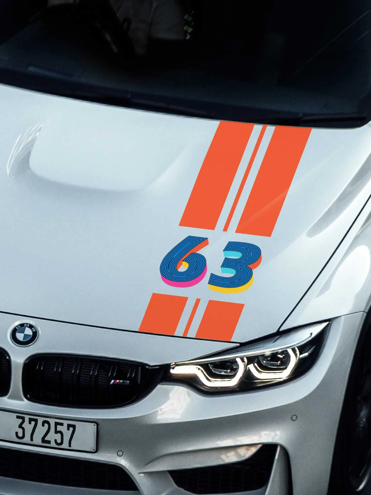 Four Number | Bike/Laptop/Car Sticker
