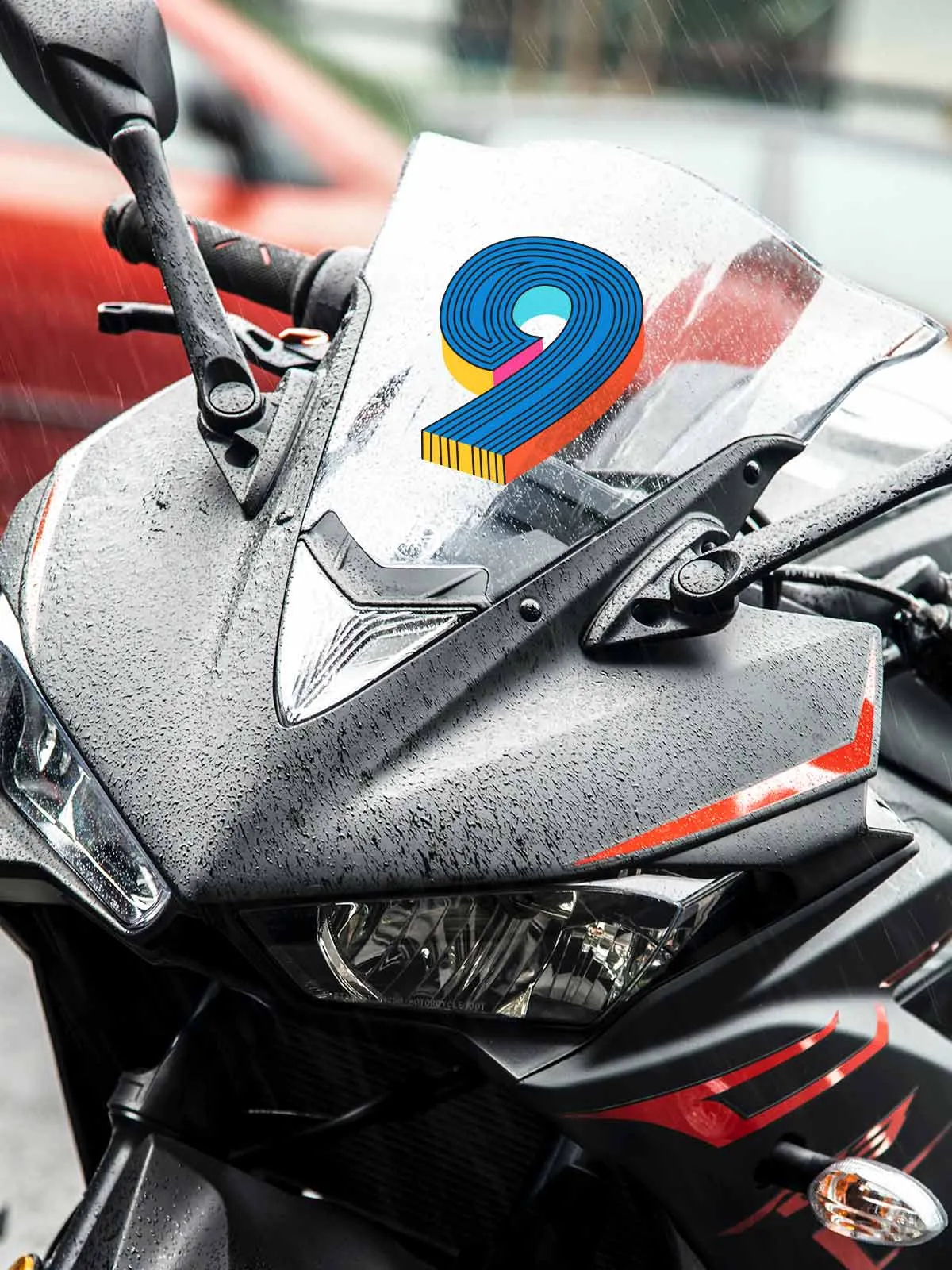 Four Number | Bike/Laptop/Car Sticker