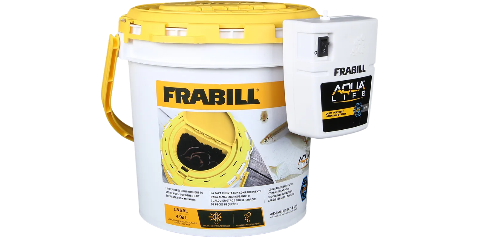 Frabill Dual Bait Bucket
