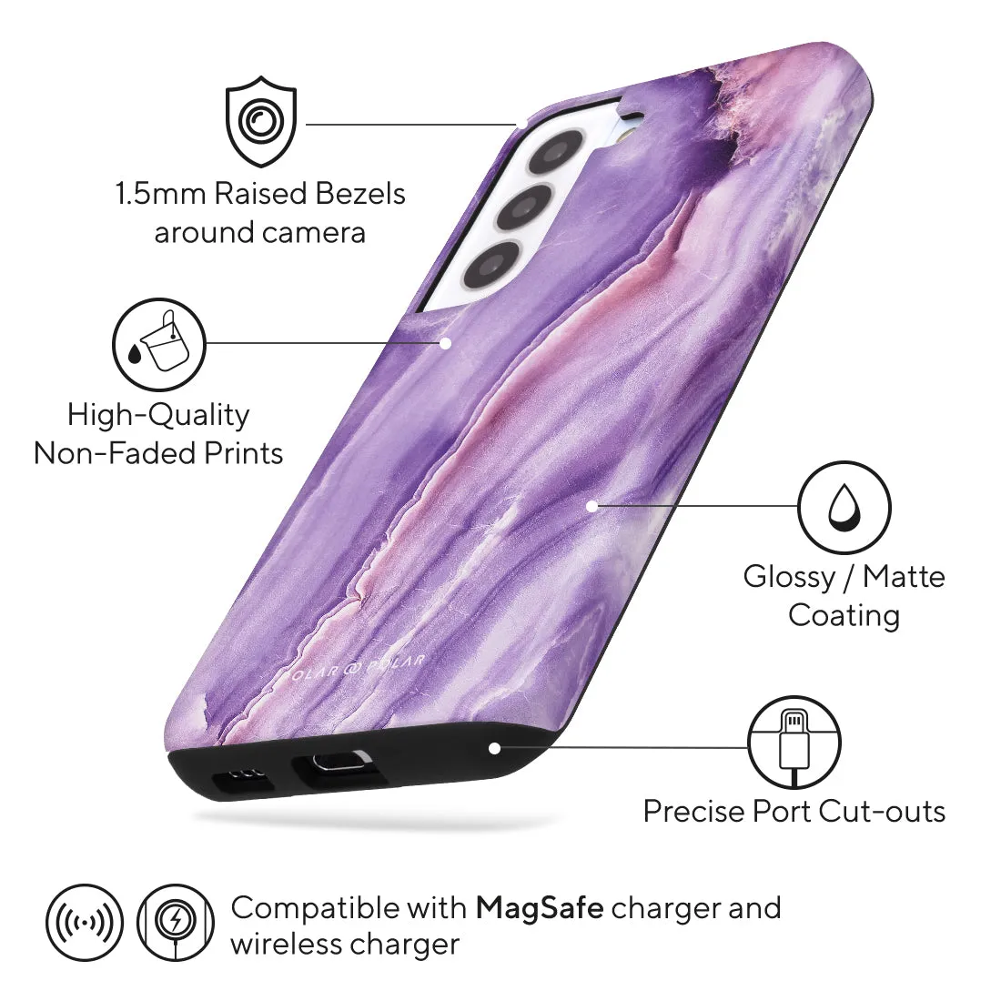 French Violet Custom - Samsung Galaxy S22 5G Case