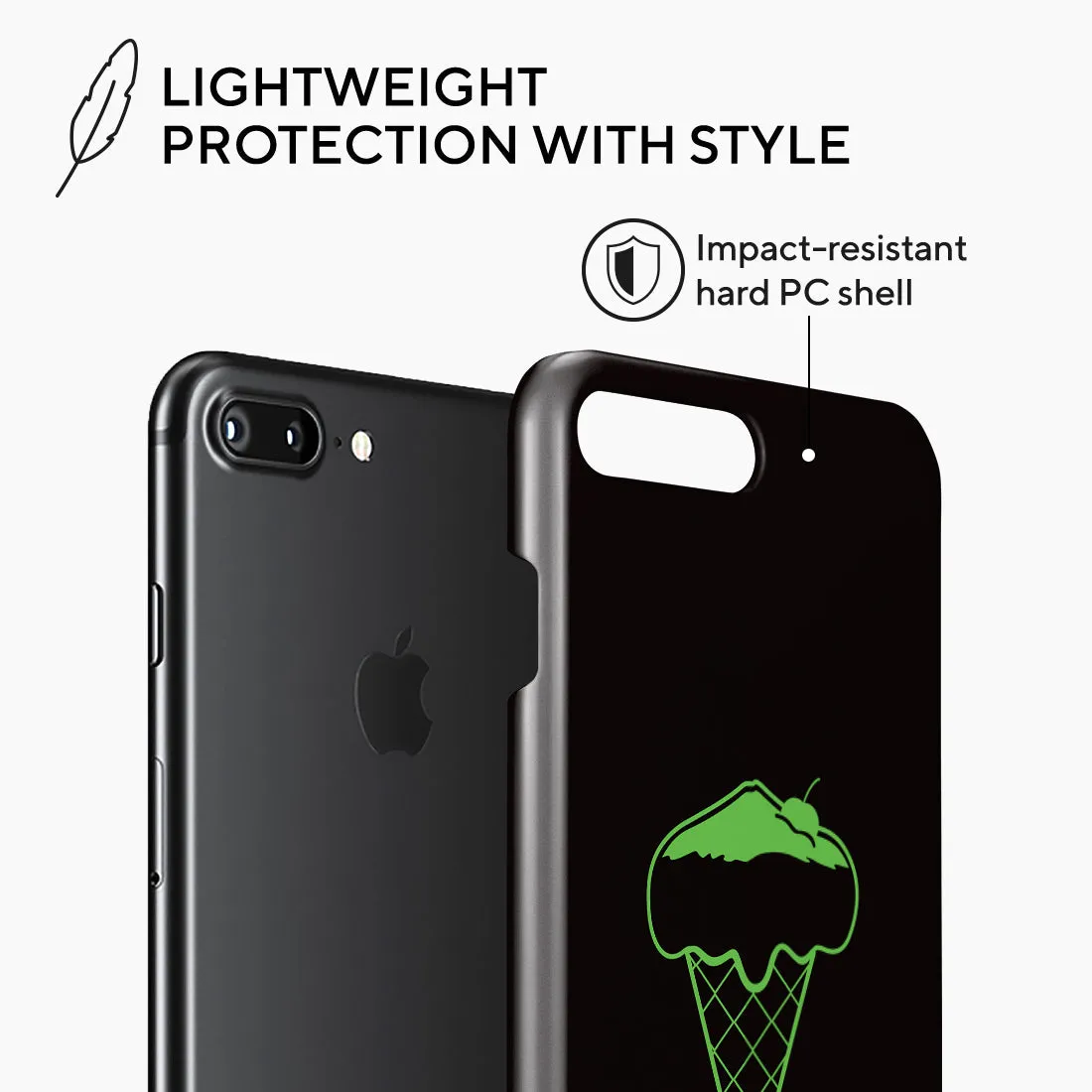 Fujisan Black Ice Cream Custom - iPhone 8 Plus/7 Plus Case