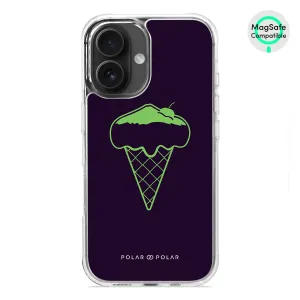 Fujisan Black Ice Cream - iPhone 16 Clear Bumper MagSafe Case
