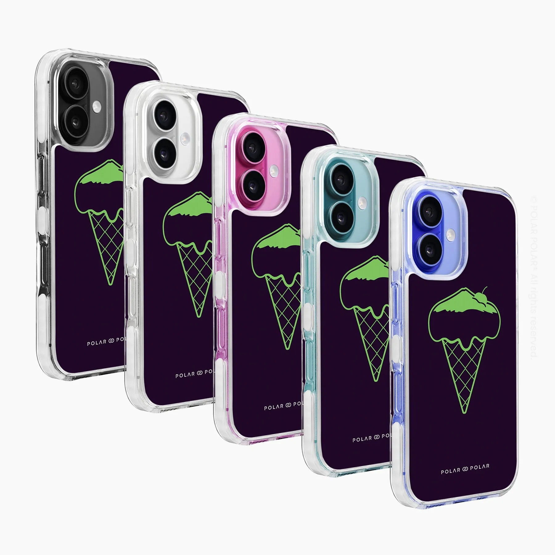 Fujisan Black Ice Cream - iPhone 16 Clear Bumper MagSafe Case