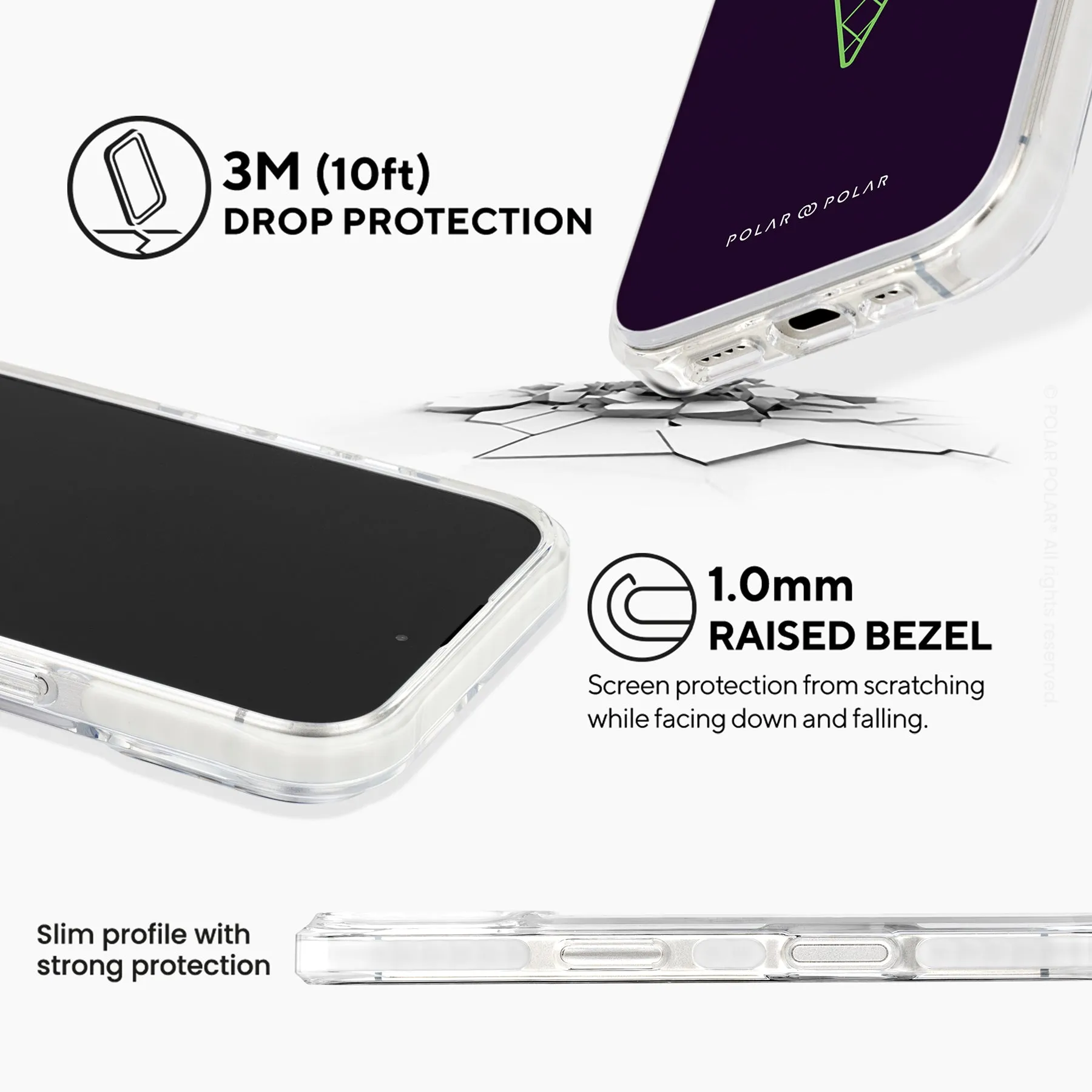 Fujisan Black Ice Cream - iPhone 16 Clear Bumper MagSafe Case