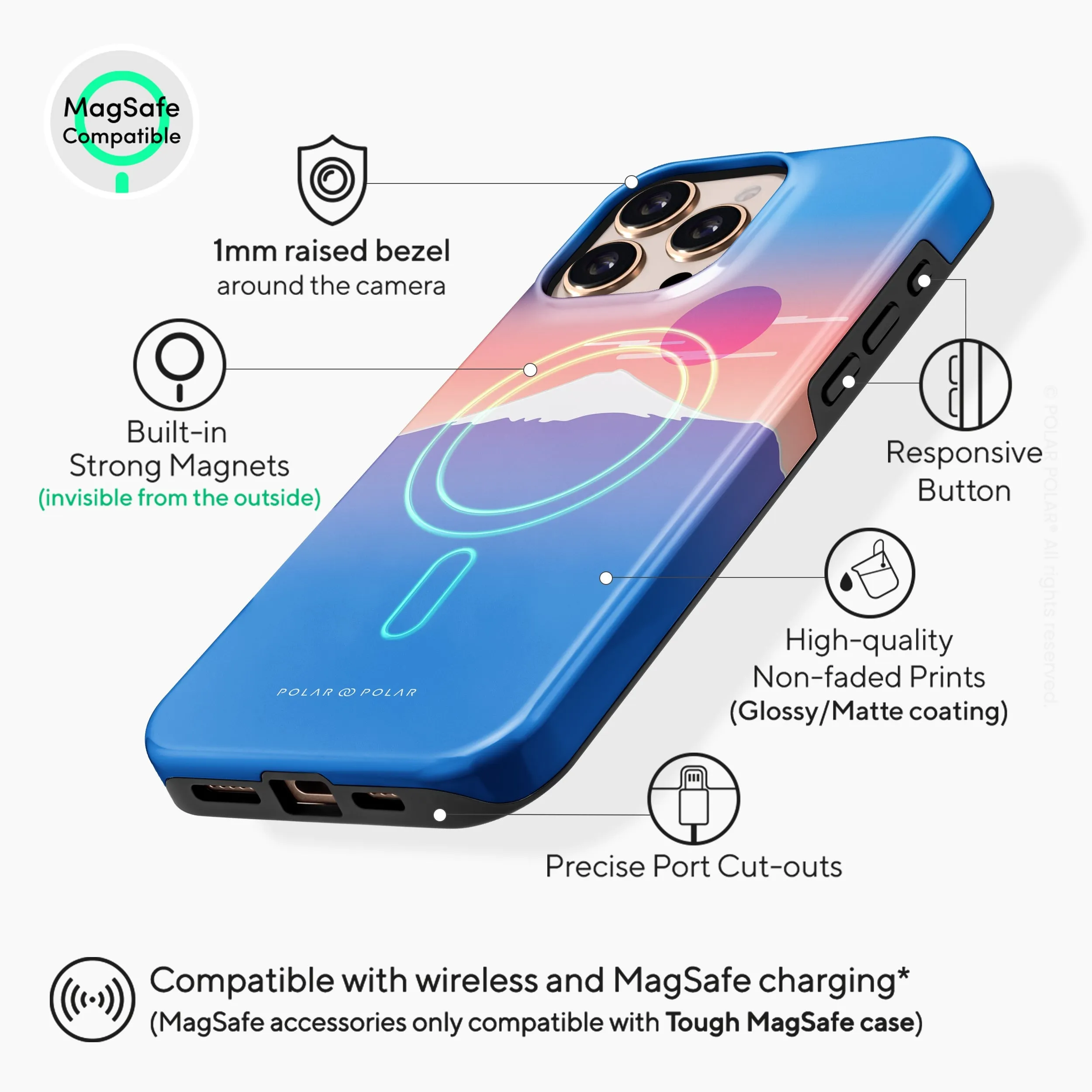 Fujisan Blue - iPhone 16 Pro Max Case