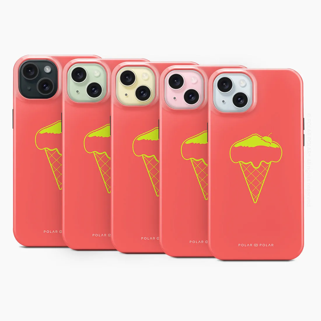 Fujisan Coral Ice Cream Custom - iPhone 15 Plus Case