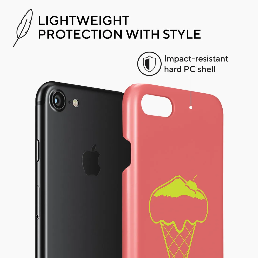 Fujisan Coral Ice Cream Custom - iPhone SE3 / SE2 / 8 / 7 Case