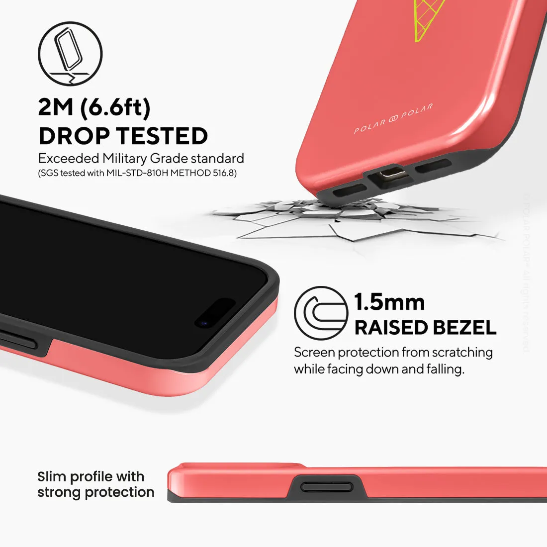 Fujisan Coral Ice Cream - iPhone 15 Pro Case