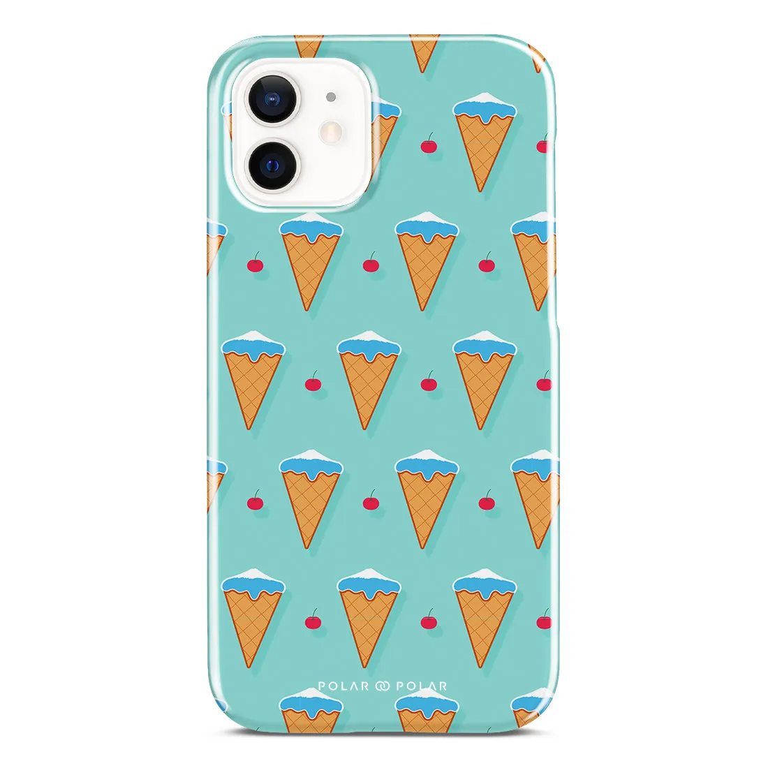 Fujisan Lake Blue Ice Cream Custom - iPhone 12 Case