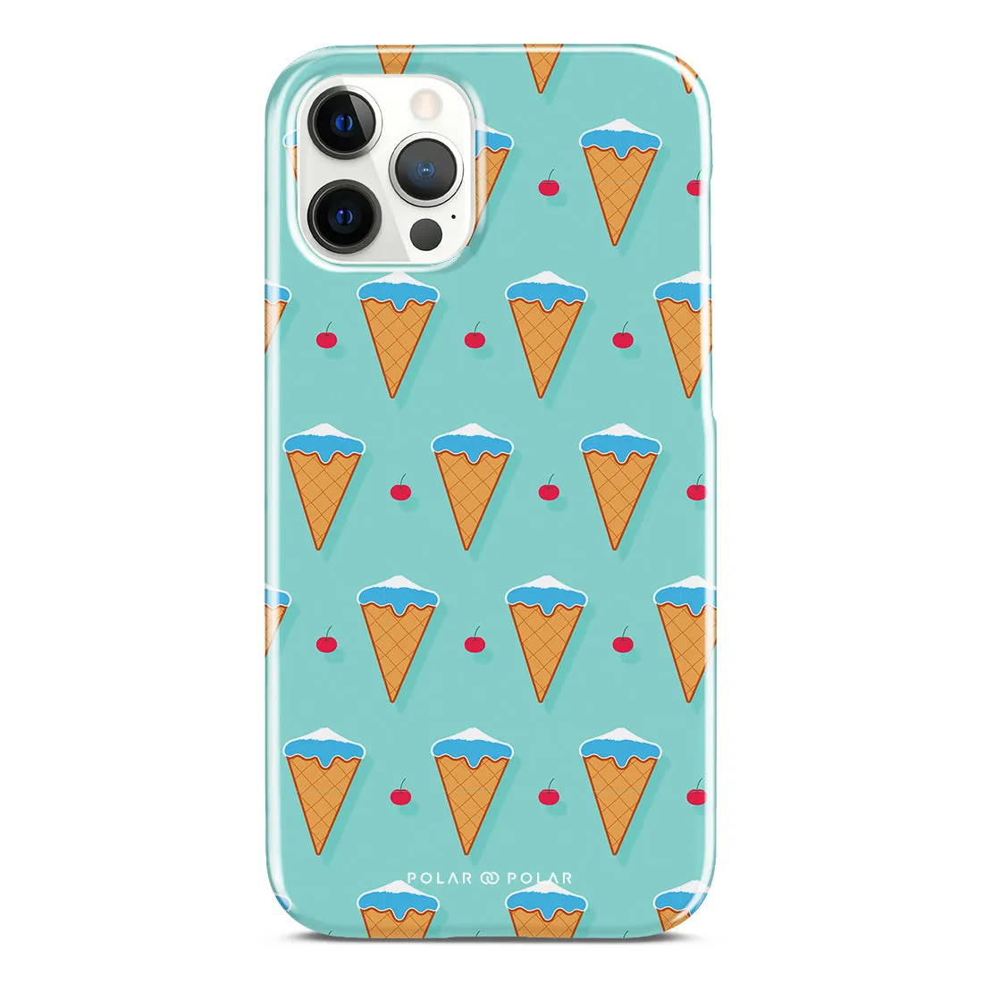 Fujisan Lake Blue Ice Cream Custom - iPhone 12 Pro Case