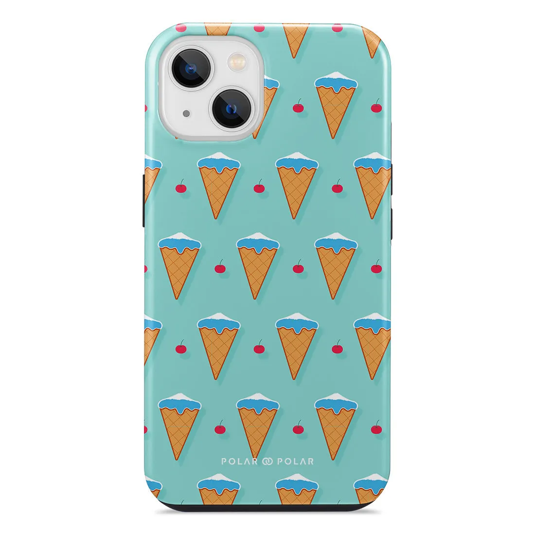 Fujisan Lake Blue Ice Cream Custom - iPhone 14 Plus Case