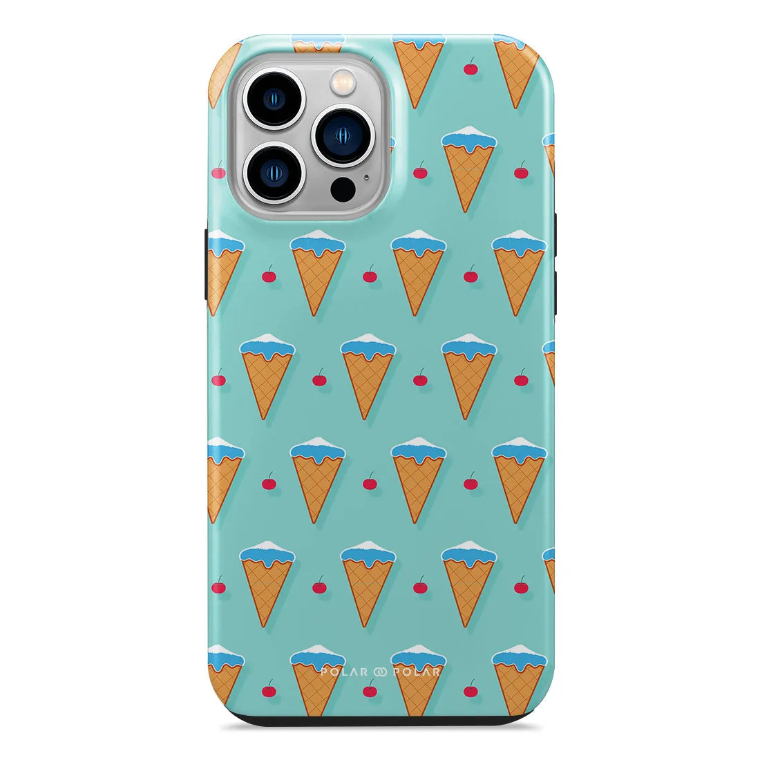 Fujisan Lake Blue Ice Cream Custom - iPhone 14 Pro Max Case