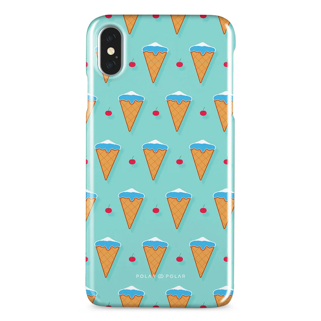 Fujisan Lake Blue Ice Cream Custom - iPhone XS Max Case