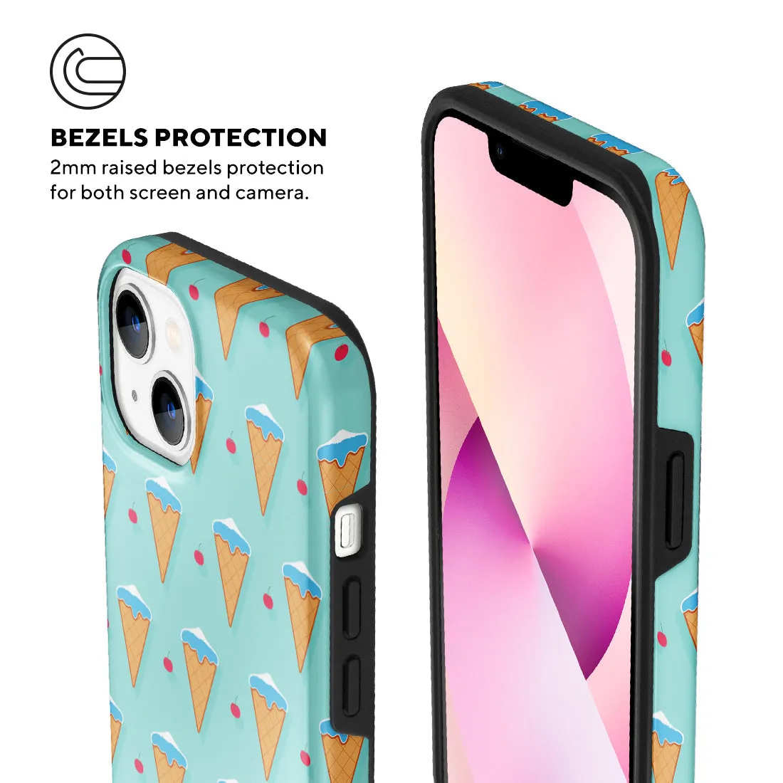 Fujisan Lake Blue Ice Cream - iPhone 13 Case