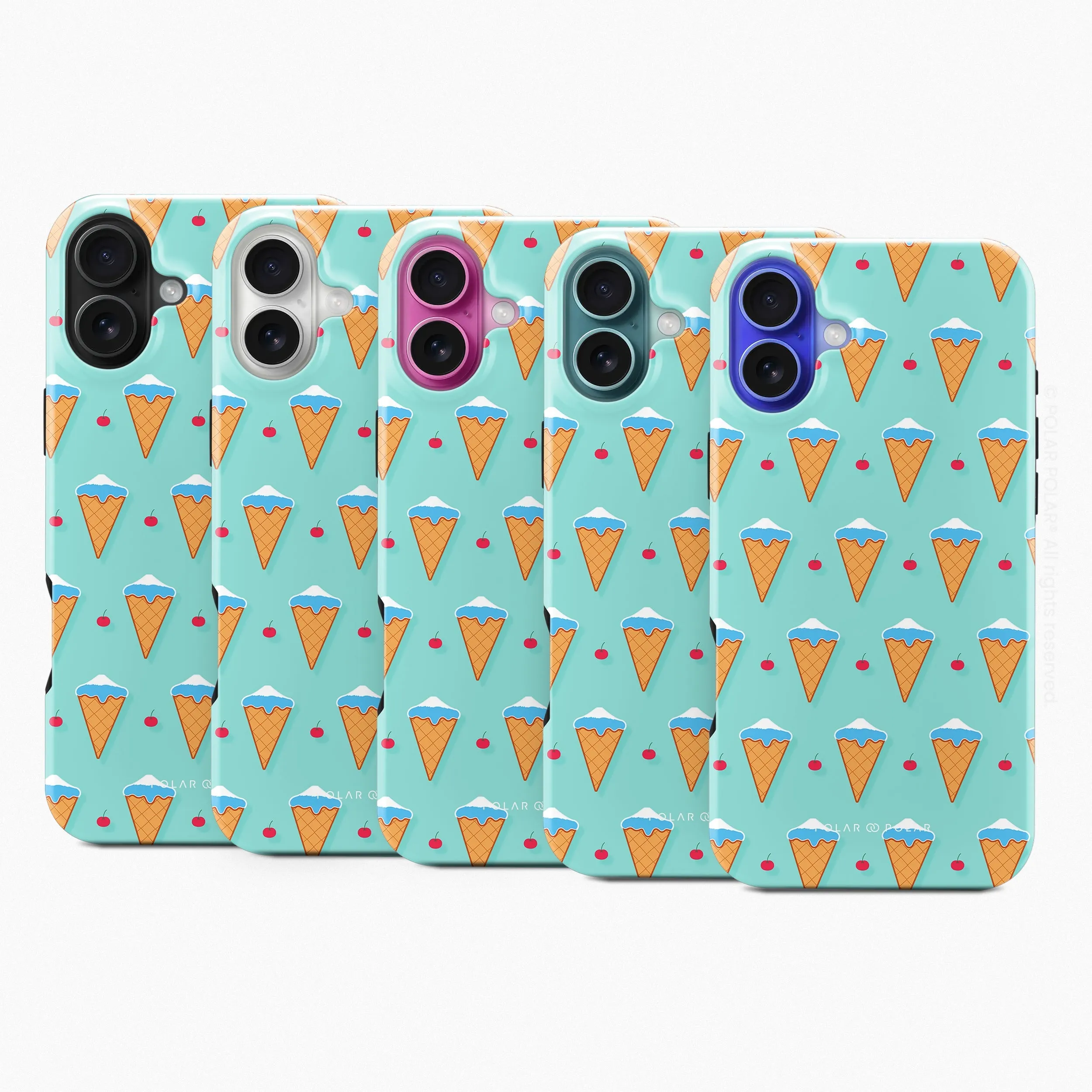 Fujisan Lake Blue Ice Cream - iPhone 16 Case
