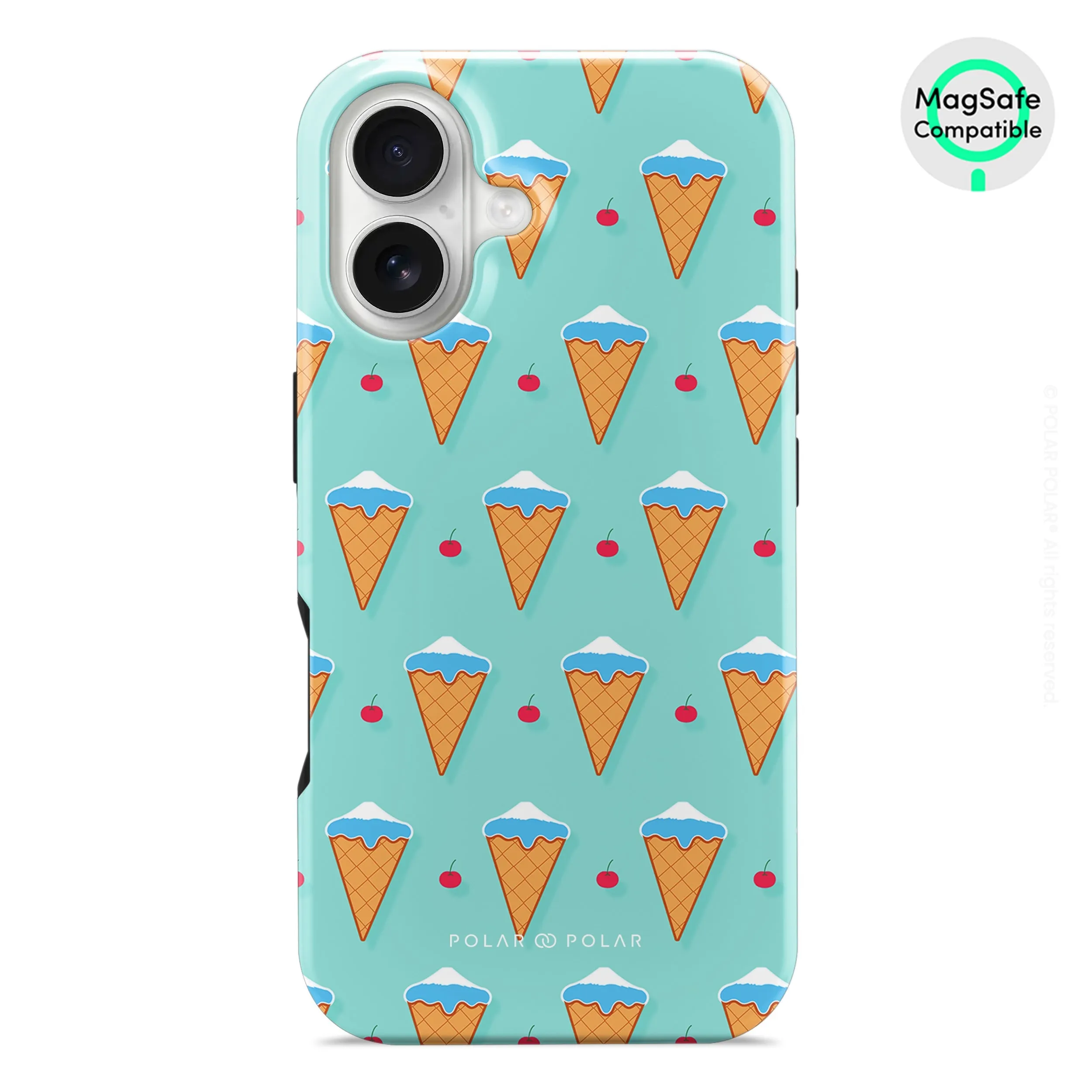 Fujisan Lake Blue Ice Cream - iPhone 16 Case