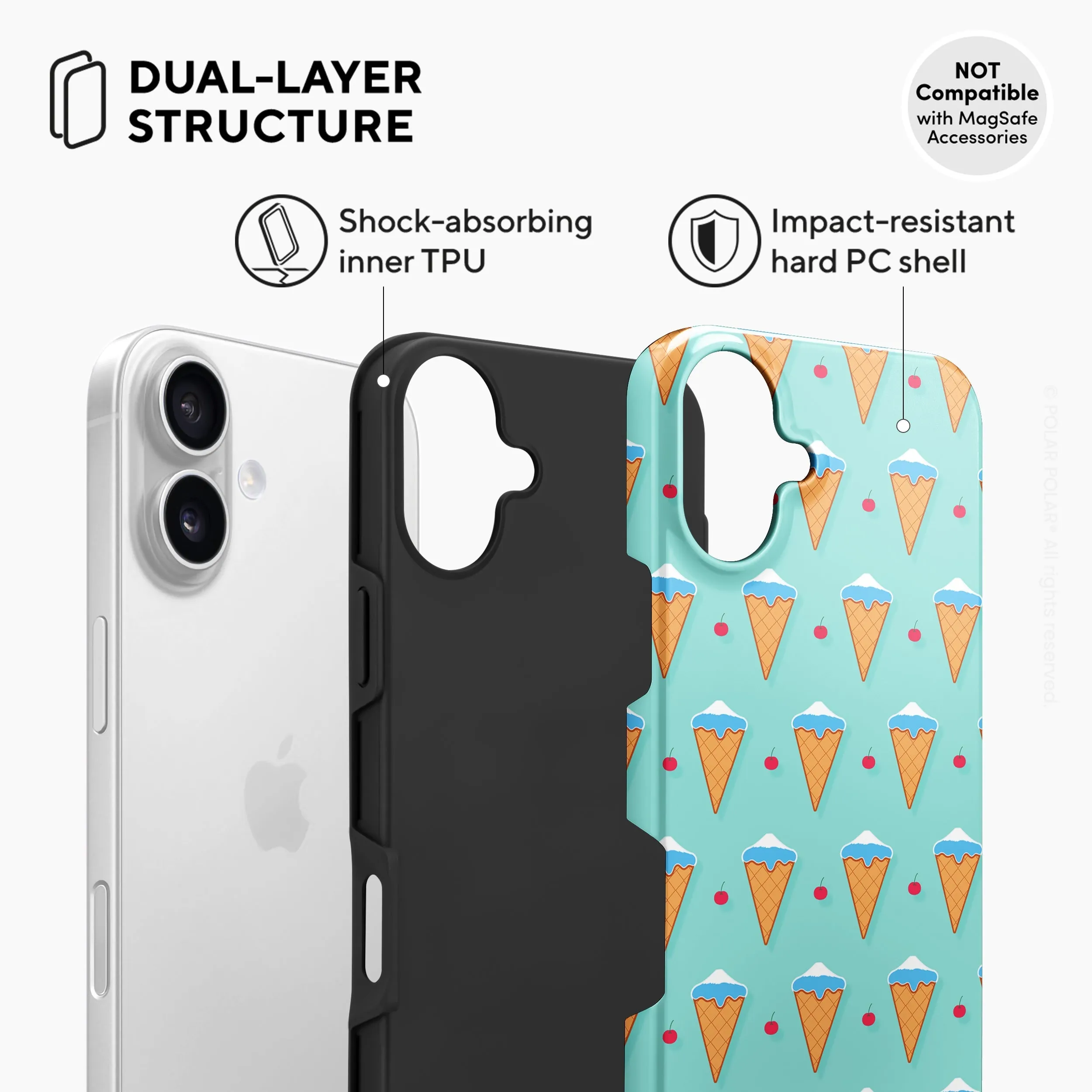 Fujisan Lake Blue Ice Cream - iPhone 16 Case