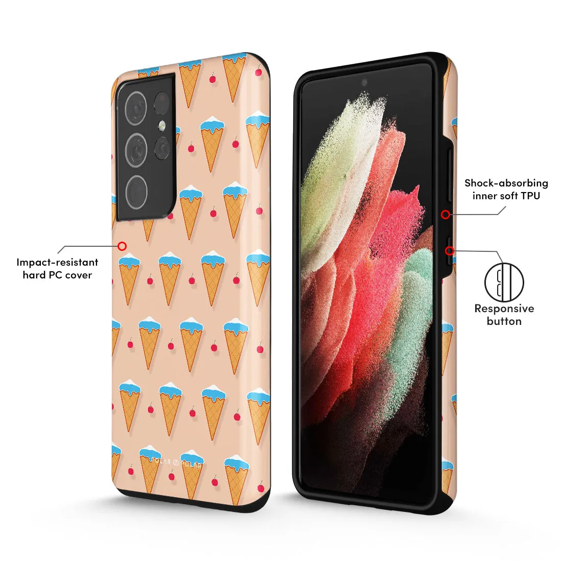 Fujisan Peach Ice Cream Custom - Samsung Galaxy S21 Ultra 5G Case
