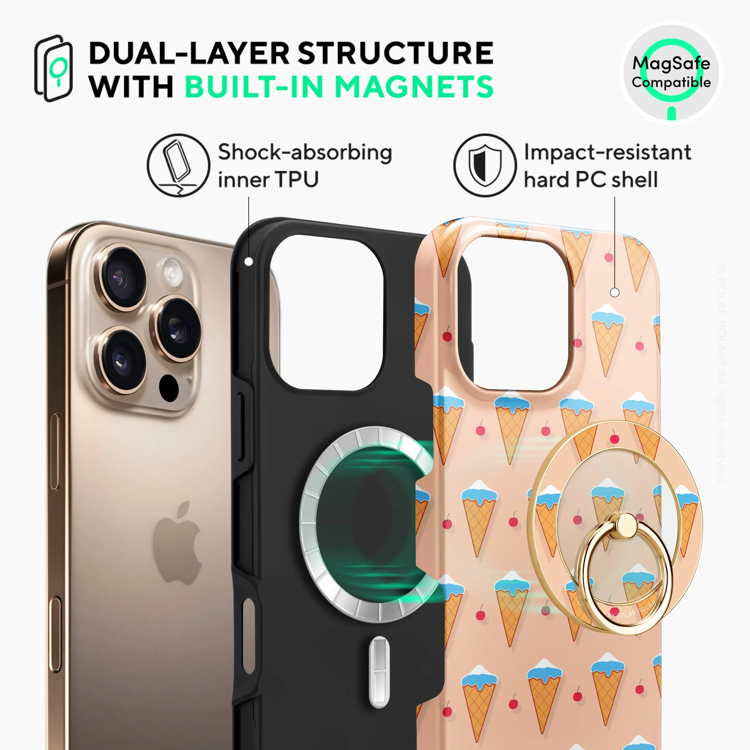 Fujisan Peach Ice Cream - iPhone 16 Pro Max Case